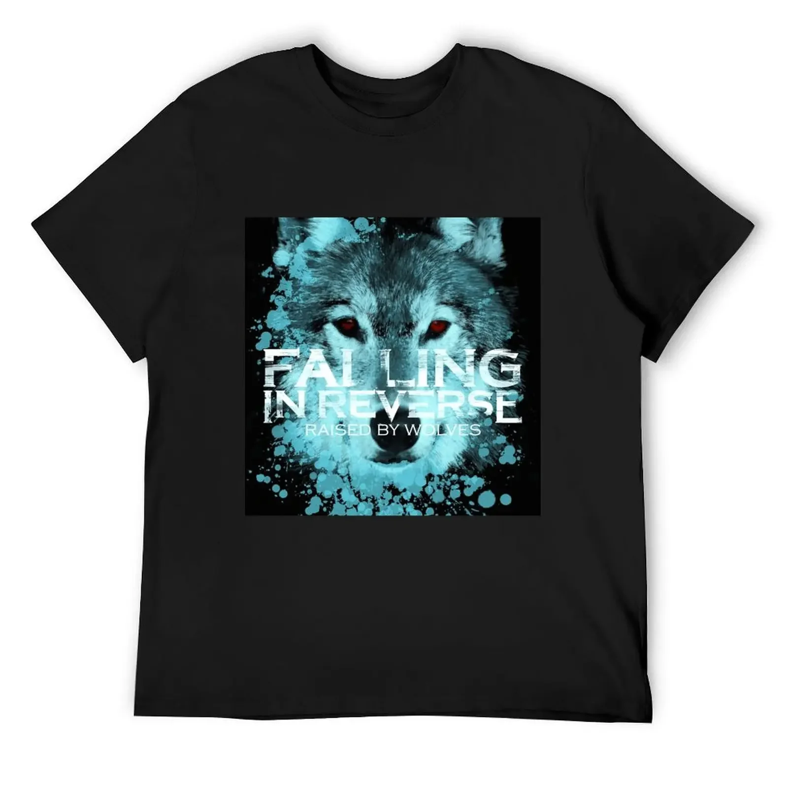 

Falling In Reverse raised by wolves T-Shirt summer 2025 oversized graphic tee new edition Men's cotton t-shirt