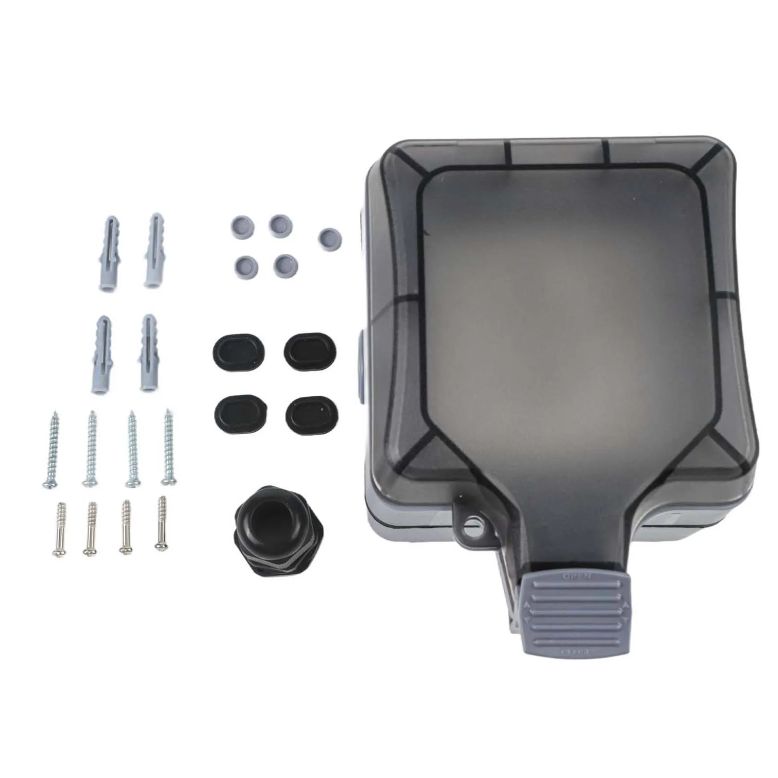 Manténgase una fuente de alimentación confiable para exteriores con enchufe impermeable IP66, luz indicadora, enchufe de pared de 1 vía 16A