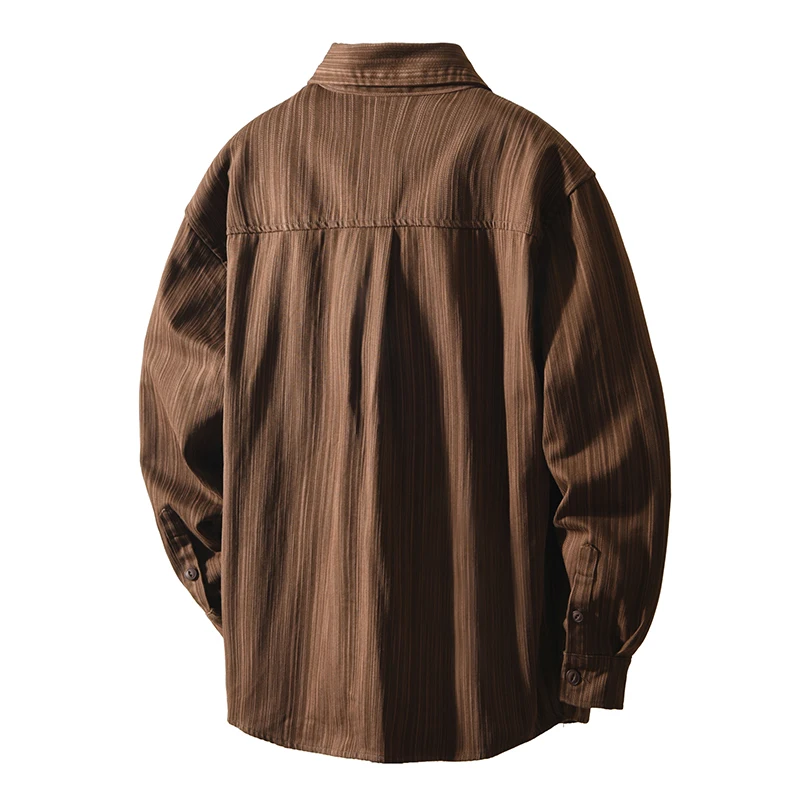 2026 Spring Autumn New Vintage Striped Loose and Comfort Cotton Shirts for Men Sense of Layering Streetwear Men Tops