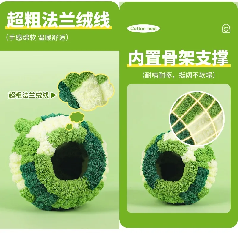 Bird Nest Parakeet Breeding House Parrot Snuggle Hut Budgie Bed for Conure Budgie Parakeet Cockatiel Lovebird Canary Finch