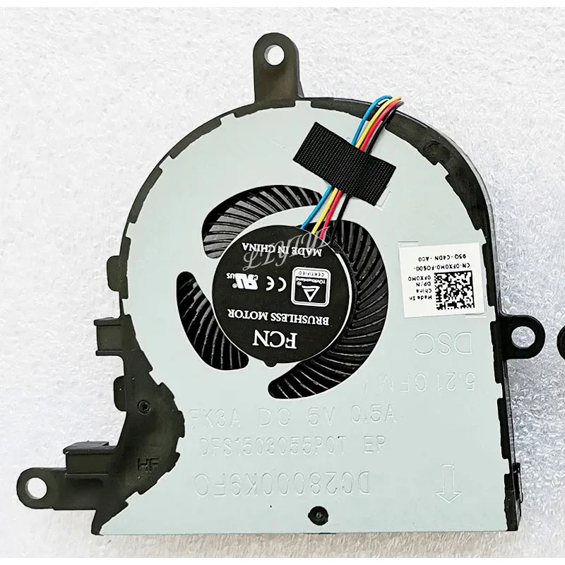 Laptop CPU cooling fan cooler radiator for Dell Inspiron 15-3593 3580 3581 5570 5575 17-3780 5593 0fx0m0 fx0m0 DC 5v 0.5A