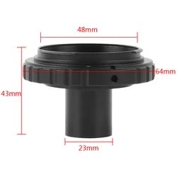 T2 Mount Camera Adapter EOS SLR Camera 23.2mm Eyepiece Ports Microscope Adapter For 23.2mm Interface Biological Microscope