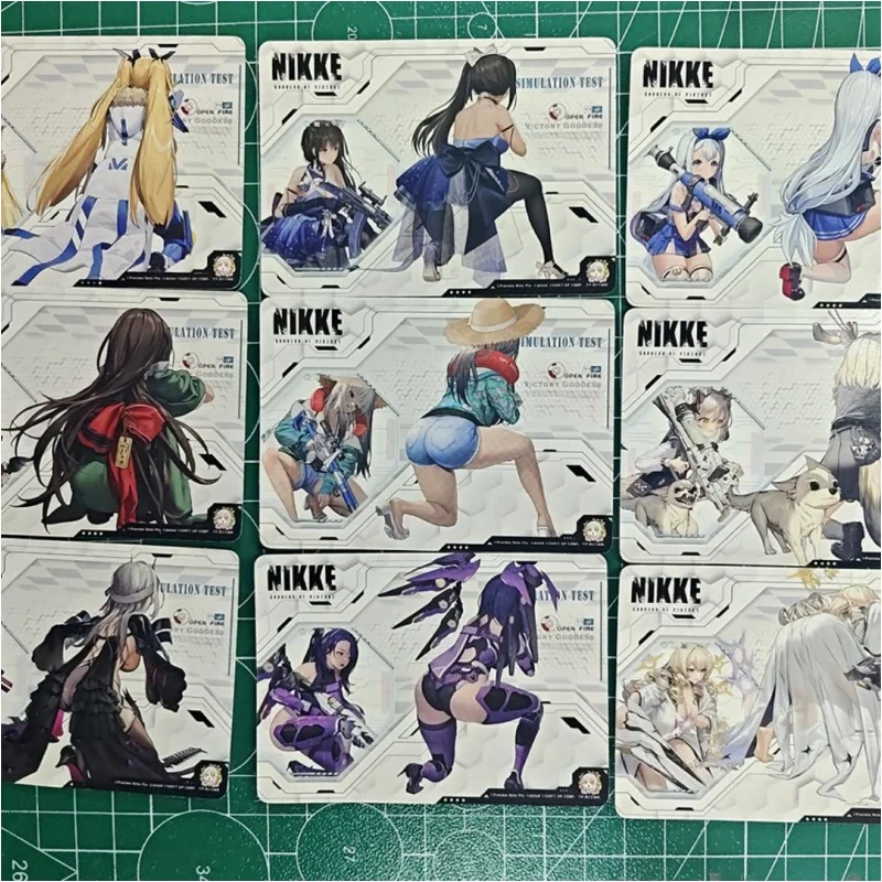 NIKKE Cards NIKKE The Goddess of Victory Crown Modernia Biscuit Laplace Diesel Anime Game Collection Color Flash DIY Card Part11