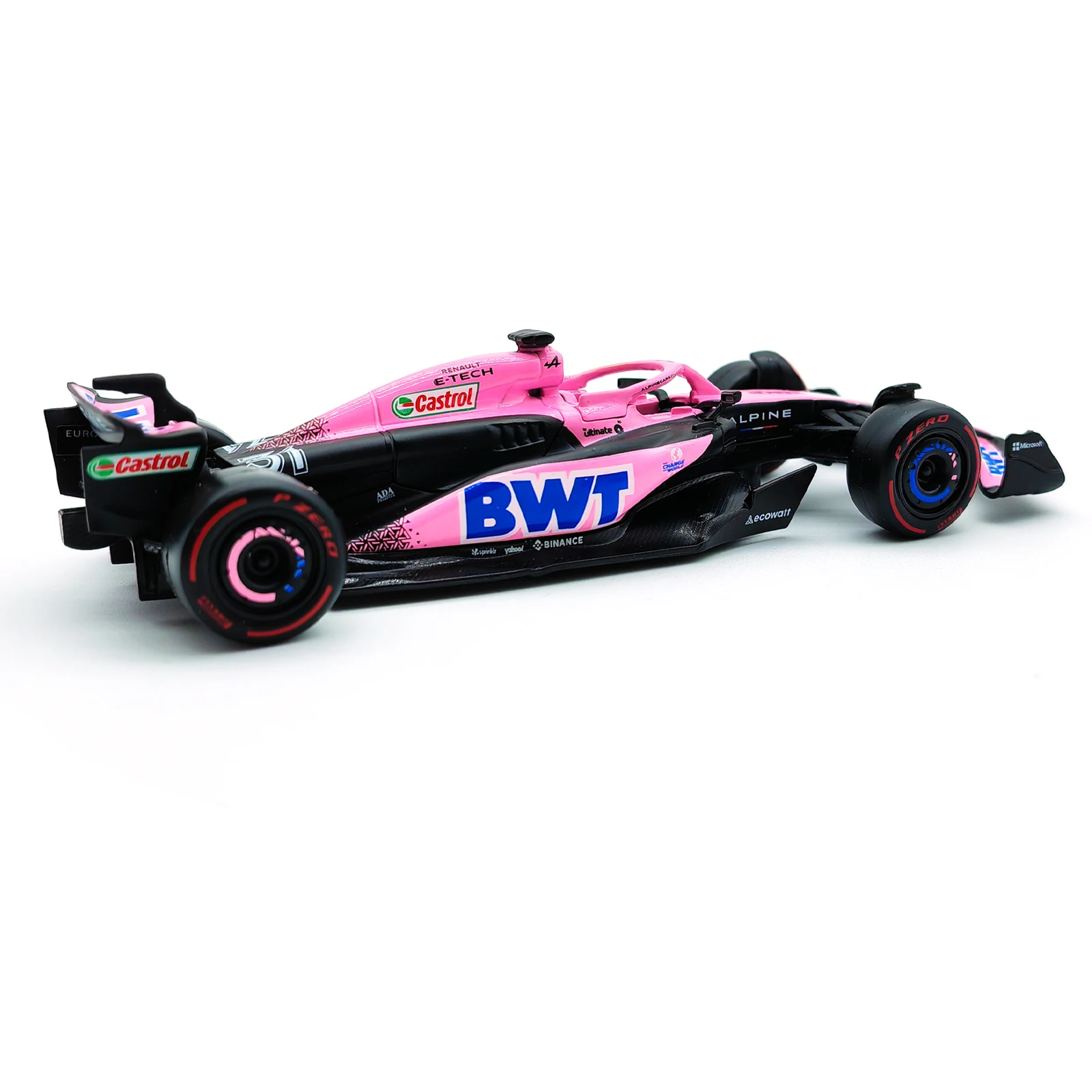 لعبة Bburago-Die Cast Model ، لعبة سيارة معدنية قابلة للتحصيل ، فريق Alpine F1 ، A523 ، No 10 ، pierre Gasly #31 ، Esteban Ocon ، 100