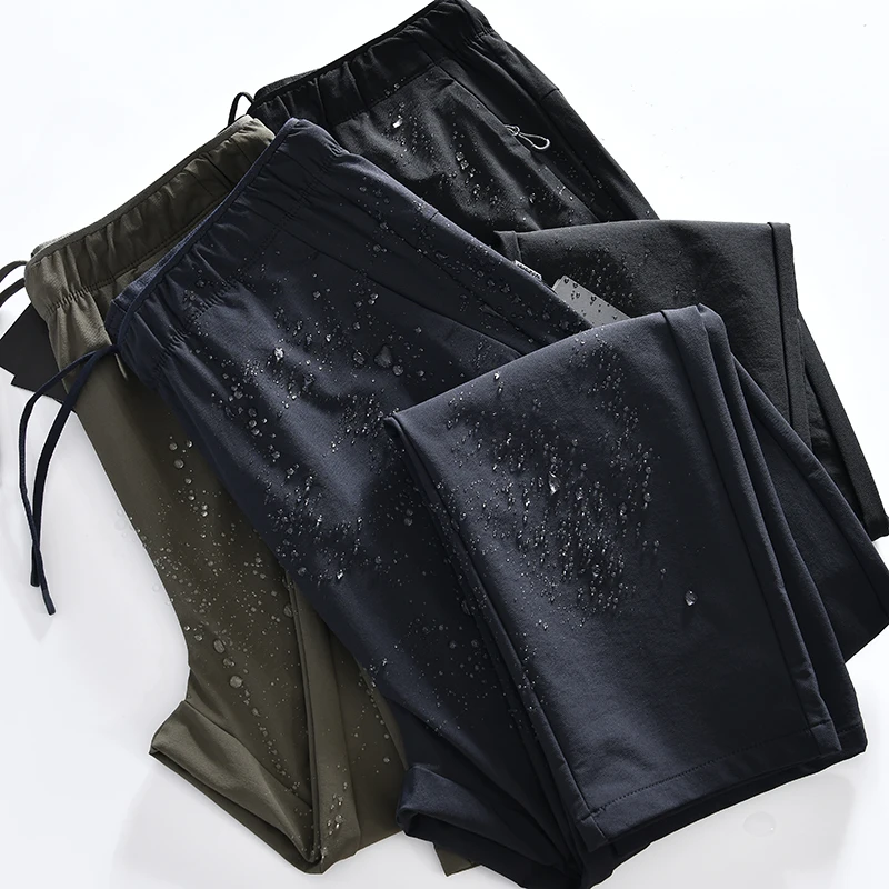 

Outdoor Men's Casual Straight Leg Long Pants Quick Dry Breathable Elastic Water Resistant Autumn Spring Sporty Trendy