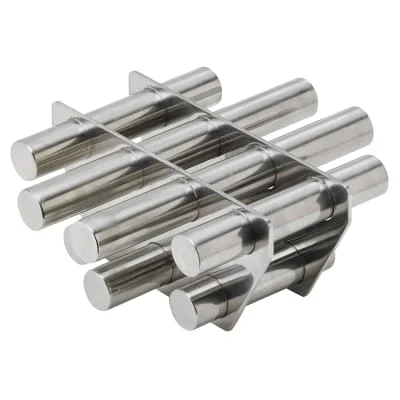 #Magnetic Frame 9 Tube Grate Bar Magnet Magnetic Rack Hopper Magnets for Plastic Injection Molding Machine Hopper Dryer