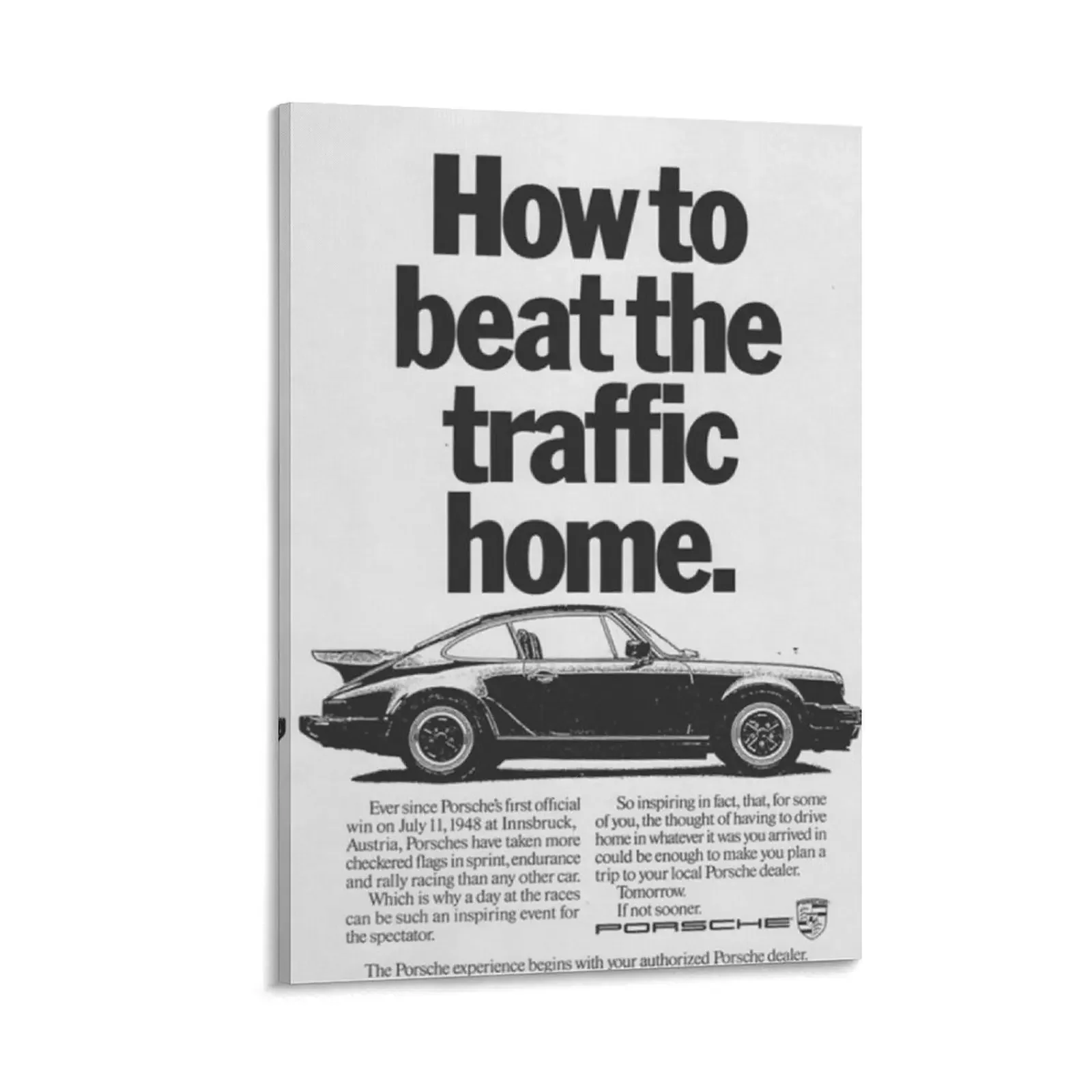 

How to beat the traffic home Canvas Painting canvas wall art posters Wall paintings