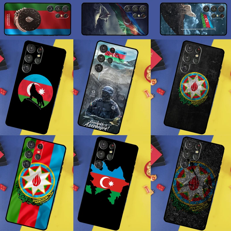 Azerbaijan Flag Phone Case For Samsung Galaxy S25 Ultra S9 S10 S20 S21 S22 Plus S23 FE S24 Ultra Back Cover