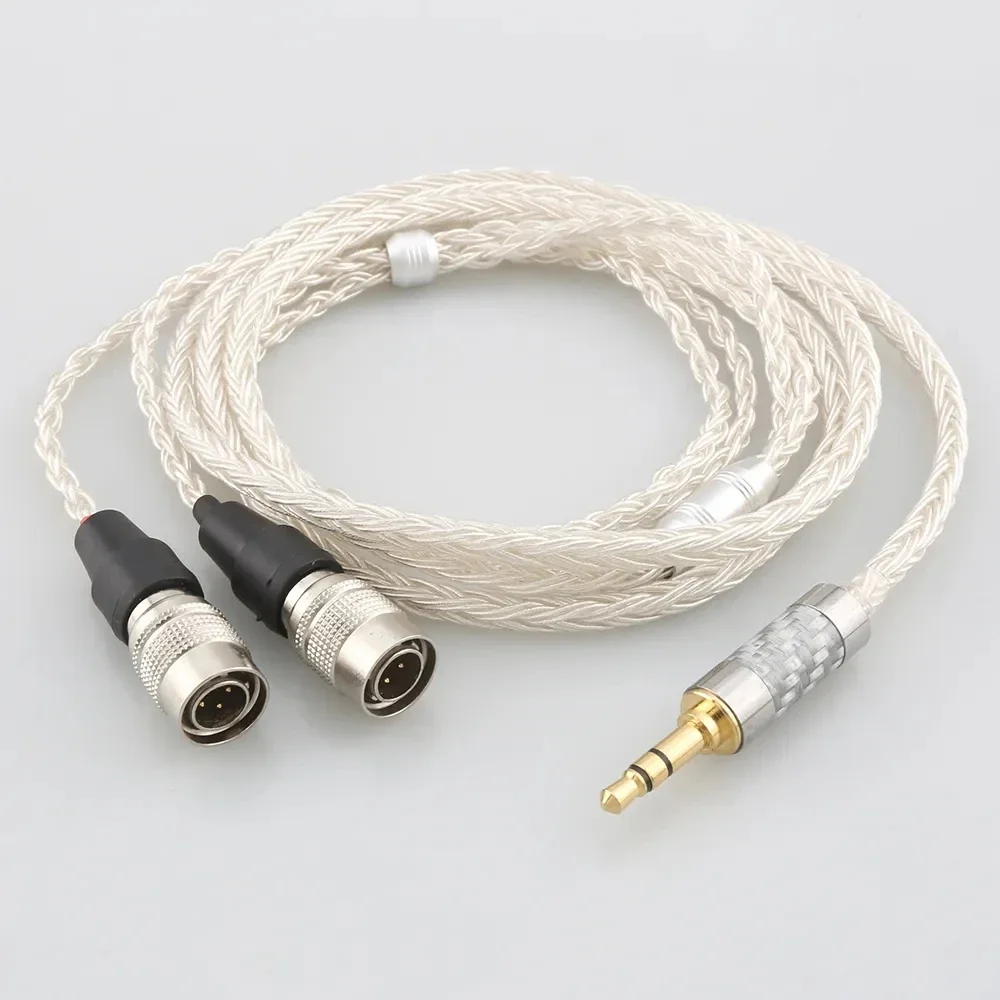 

16 Core OCC Silver Plated Earphone Cable For Mr Speakers Alpha Dog Ether C Flow Mad Dog AEON Headphone