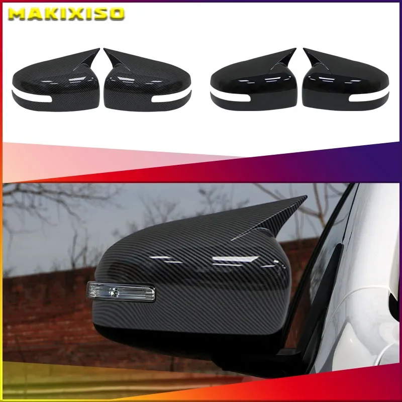 Seitenflügel-Rückspiegel-Abdeck kappe für Mitsubishi Lancer x 10 ex evo 2014-2017 Carbon faser schwarz