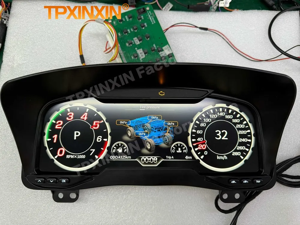 

For Hummer H3 2005~2010 Car Digital Dashboard Panel Carplay 12.3Inch Plug and Play Lossless installation LCD Dashboard HD Screen