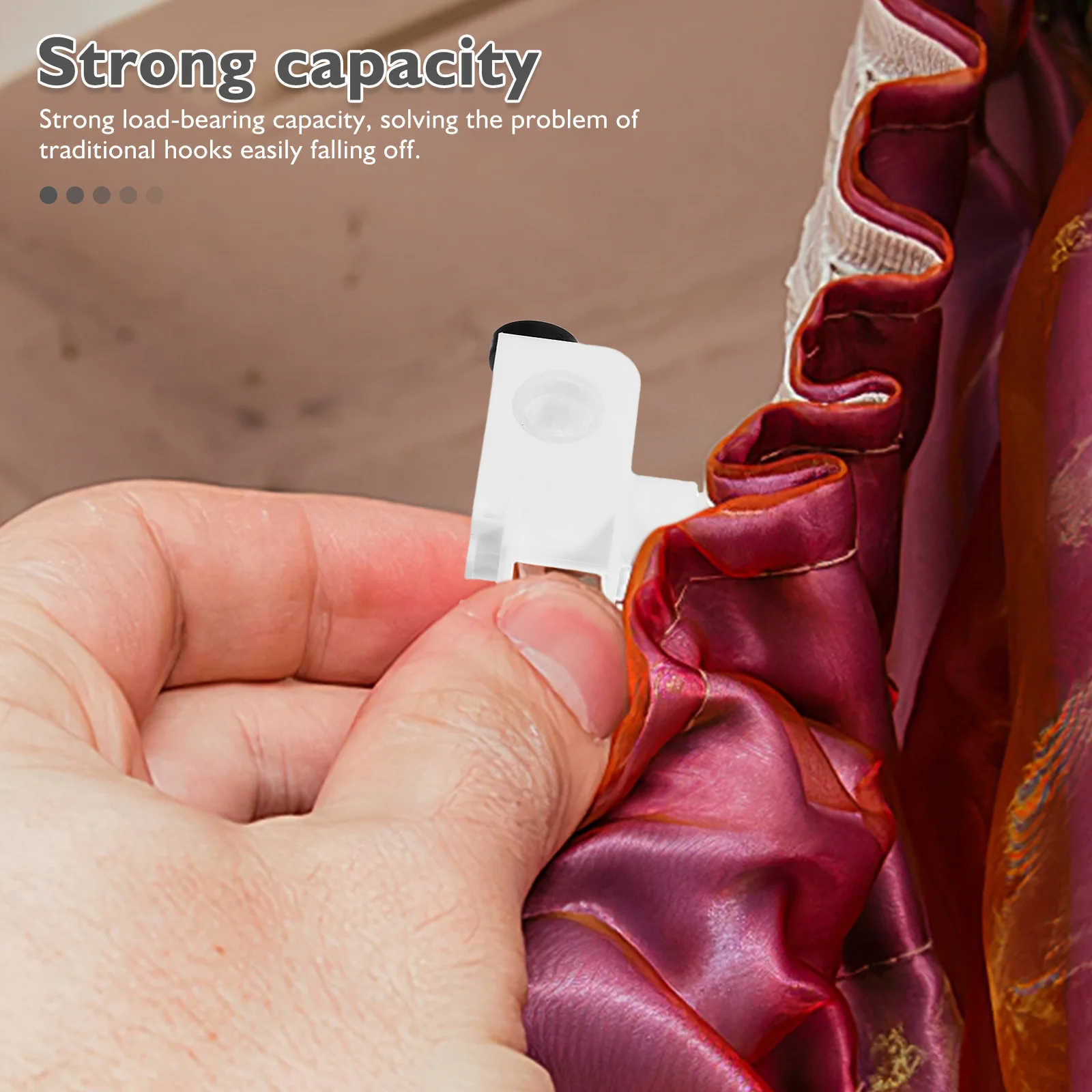 

12Pcs Vertical Blind Carriers Strong Load Capacity Easy Installation Repair Parts for Bedrooms Living Rooms Offices Schools