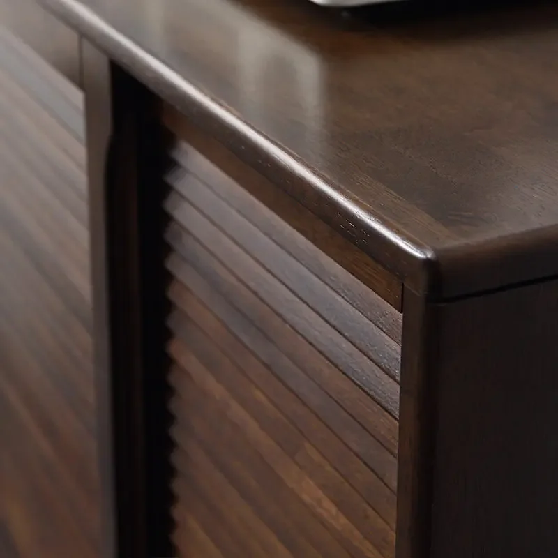 

Jiayi solid wood door shoe cabinet, large capacity light luxury entrance cabinet, simple sliding door storage