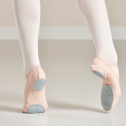 Imagen 2 del producto Zapatillas de Ballet elásticas profesionales para niñas y mujeres, zapatillas de Ballet de suela blanda, zapatillas planas de lona elásticas para Yoga, gimnasio y baile