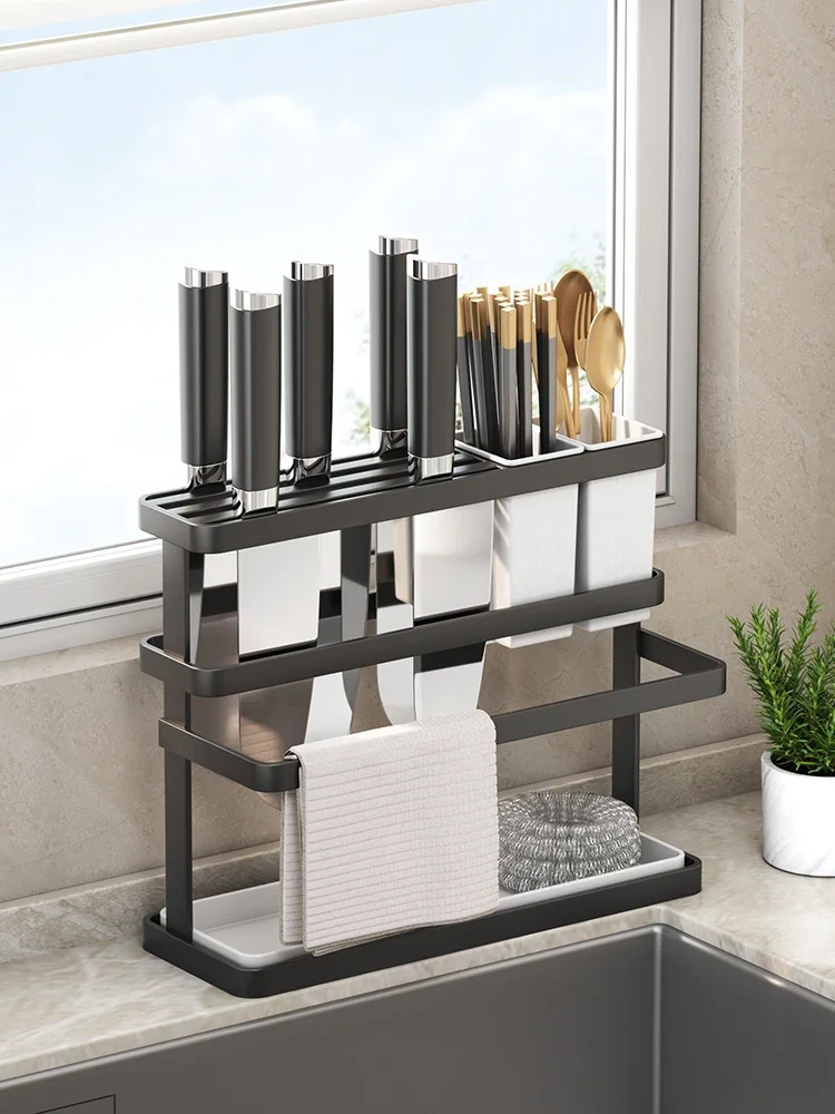 Multifunktion ale neue Messer regal Küche Lager regal Messer Essstäbchen Rohr extra dick ein Tisch regal.