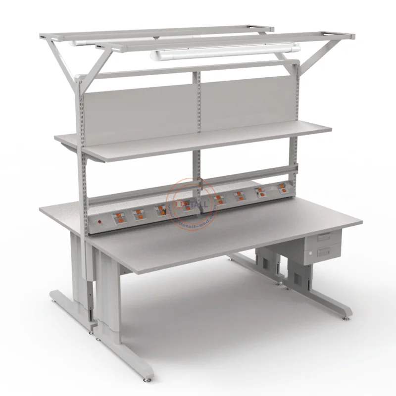 

New Industrial Electronic ESD Customizable Factory Workbenches with Engine for Warehouse and Workshop Equipment Worktable Pro