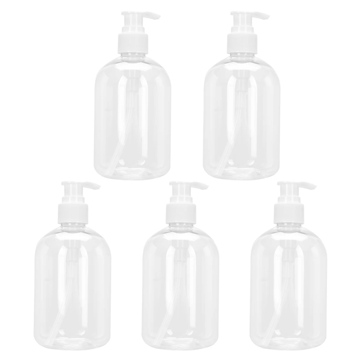 

5 Pcs Hand Bottle Lotion Dispenser Plastic Pump Soap Container Refillable Travel Cream Toiletries Sub Bottle Safe