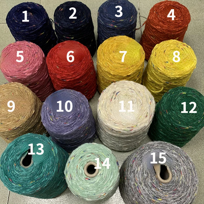 

Rainbow Flat Ribbon Crochet Yarn Woolen Hand Knitted Thick Clothes Bag Doll Wiring Crochet Thread Hand Knitted DIY Material Bag