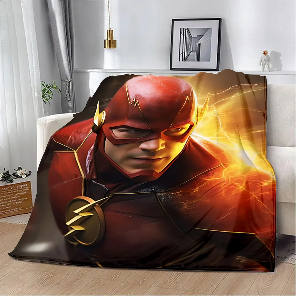 Marvel Super Flash Printed Blanket Picnic Blankets Warm Blanket Soft and Comfortable Blanket Home Travel Birthday Gift