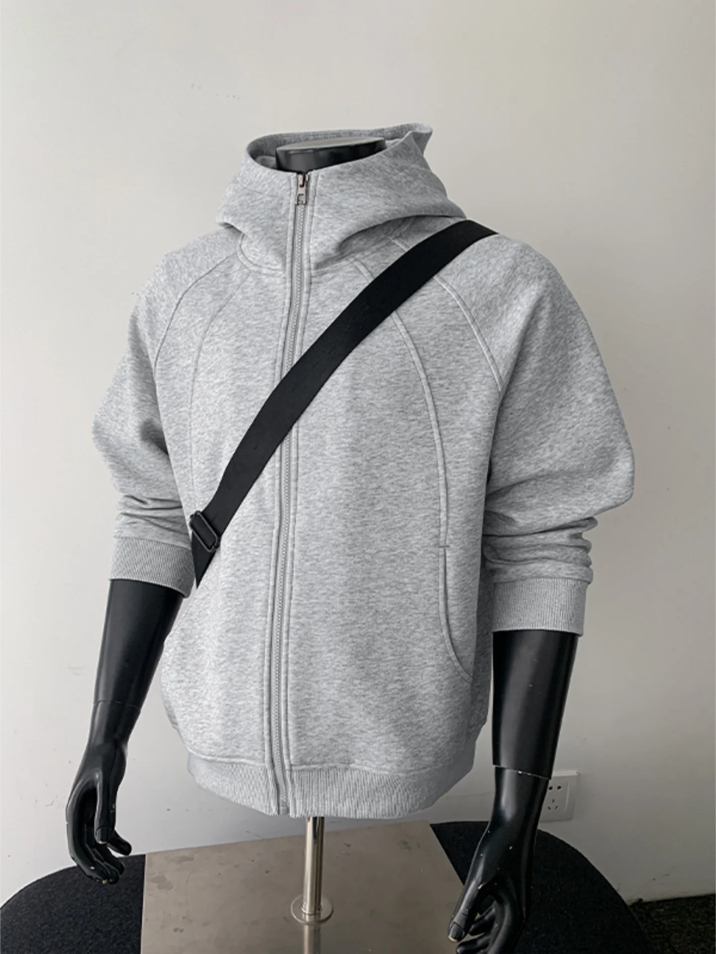 

Heavyweight Deconstructed Open Cardigan Sweatirt Men's Spring New ey Sports Jaet Casual Loose Top for Teens And Youth