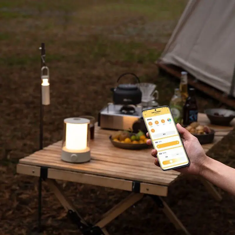 Xiaomi Mijia Split Camping Light Outdoor Extra-long Endurance Bluetooth Smart Control Lantern Tent Atmosphere Camping Night Lamp