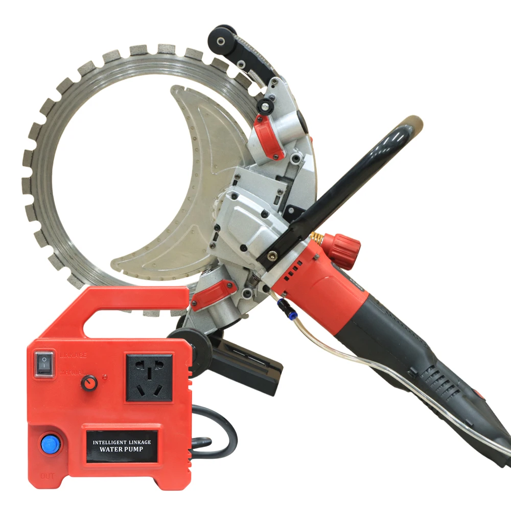 다이아몬드 블레이드와 조절 가능한 레일 시스템을 갖춘 고정밀 유압 벽 절단기