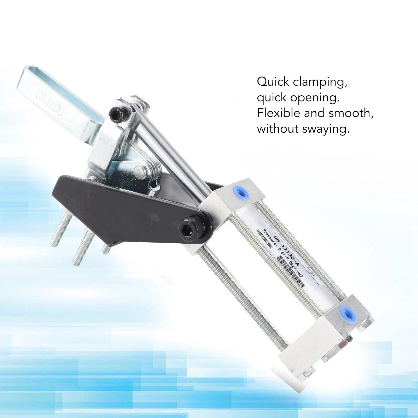 Morsetto pneumatico 227 kg Forza di serraggio Cilindro pneumatico Morsetto di fissaggio pneumatico Cilindro accessorio Morsetto pneumatico Morsetto a ginocchiera aria