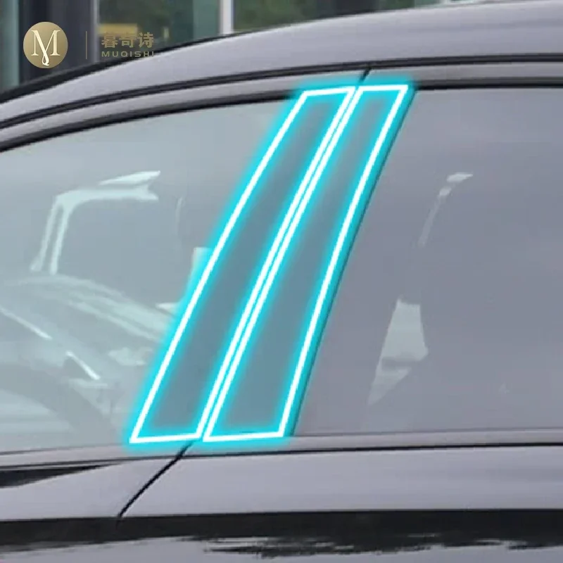 

For Mercedes-Benz Class-A W177 2019-2024 Car Exterior window pillar Anti-scratch TPU Protective film Anti-scratch Accessories