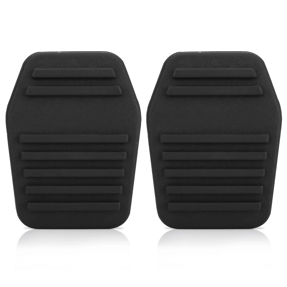 2pcs  63 * 47mm Car Brake Clutch Pedal Rubber Pad Cover Shock Absorber  Foot Pedal Pad for Ford Transit MK6 MK7 2000-2014