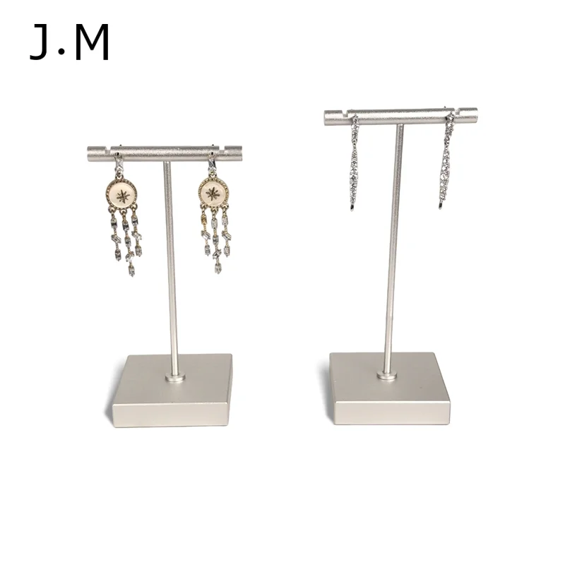

2 шт./лот Металлическая Т-образная подставка для демонстрации ювелирных изделий, органайзер для серег, держатель для хранения, полка для демонстрации коллекции в ювелирном магазине