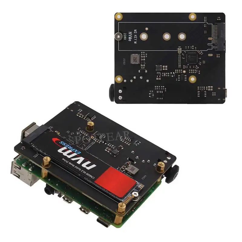 X873 papan ekspansi Raspberry Pi 4 USB ke M.2 NVMe SSD NAS mendukung Boot dari SSD