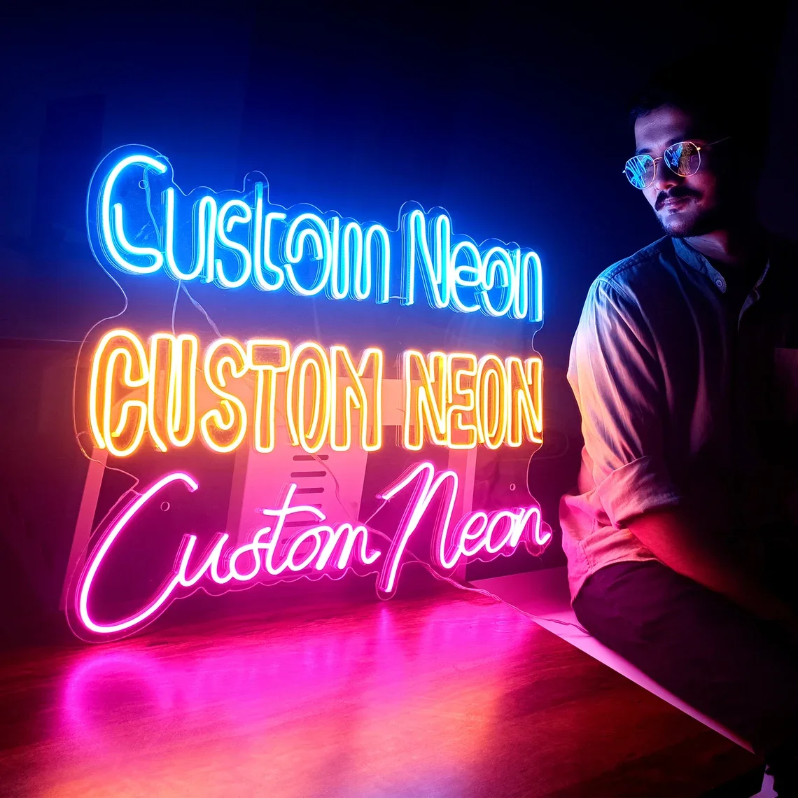 Custom Neon Sign Led Night Light Private Hair Nails Shop Name Business Logo Birthday Party Wedding Backdrop Decor Room Wall Lamp