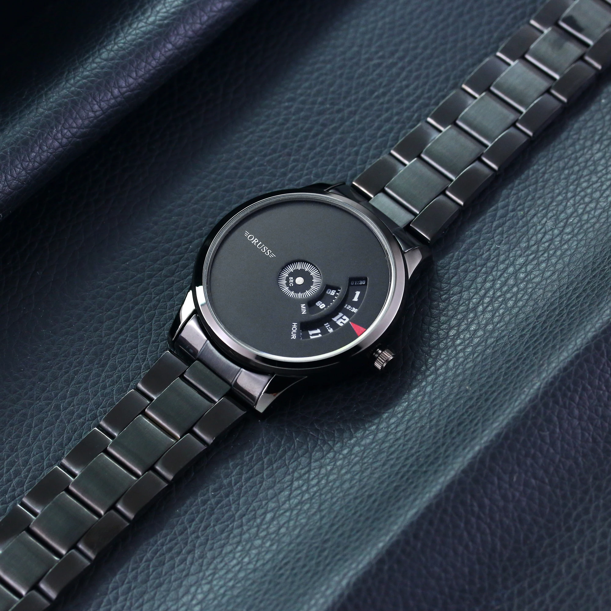 Schwarze Herrenuhr für Jugendliche und Studenten, coole Persönlichkeit, modische, hochwertige Herrenuhren