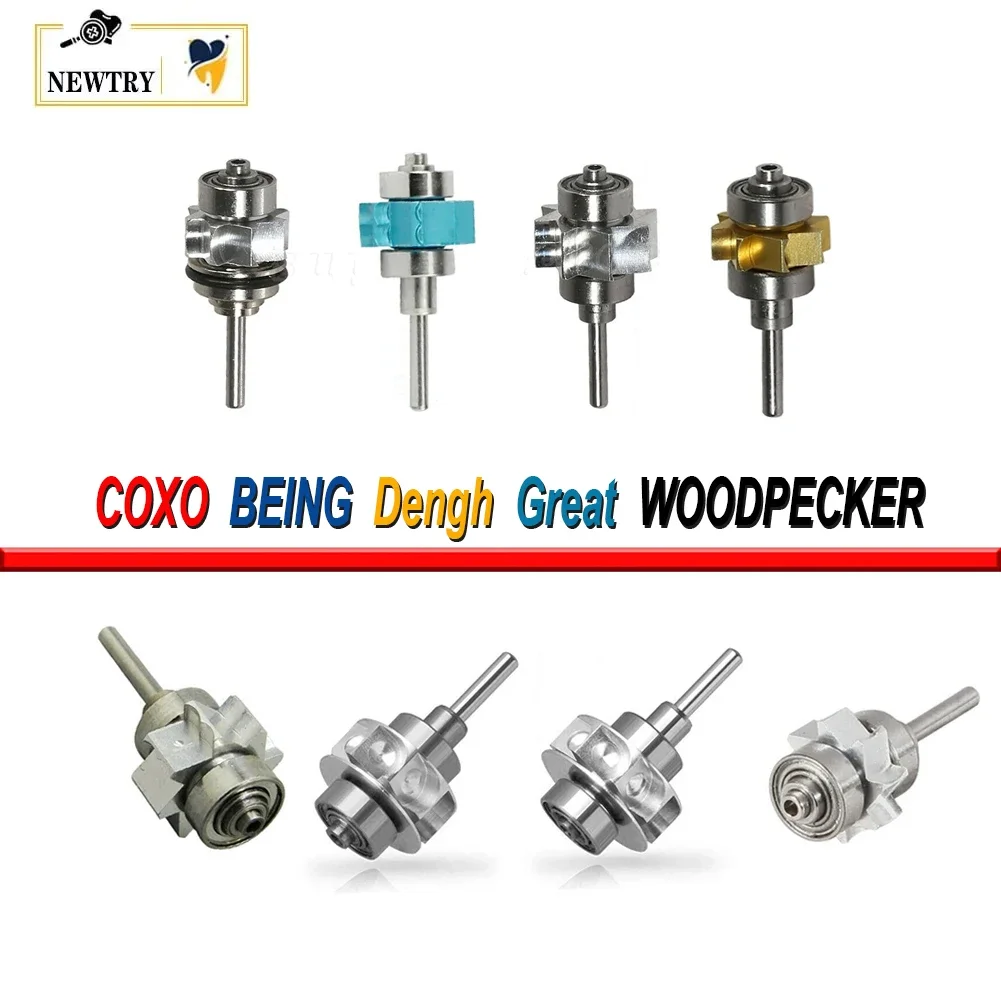 Dental Air Turbine Cartridge Rotor COXO BEING Dengh High Speed Dentistry Handpiece Ceramic Bearing Rotor Torque Head Spare Parts