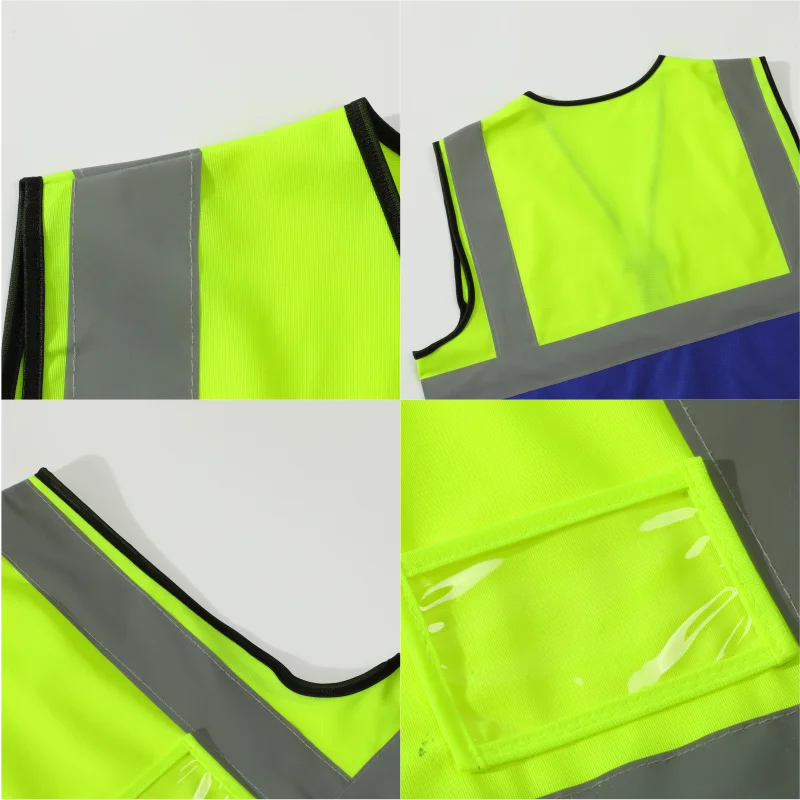 Wholesale customized logo for safety reflective vests and vests for construction workers on construction sites