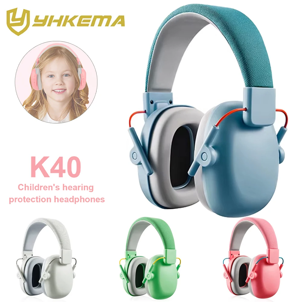 

Новые улучшенные детские защитные наушники K40 для защиты слуха, регулируемые, NRR 25 дБ.