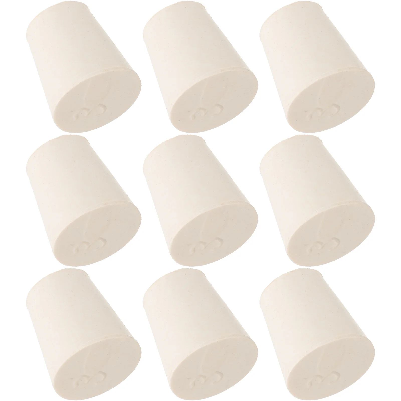 

10pcs Rubber Stopper Plug Tapered Solid Lab Bung For Tube Flask Bottle Sealing Drain Tank Container Hole Cap Grommet