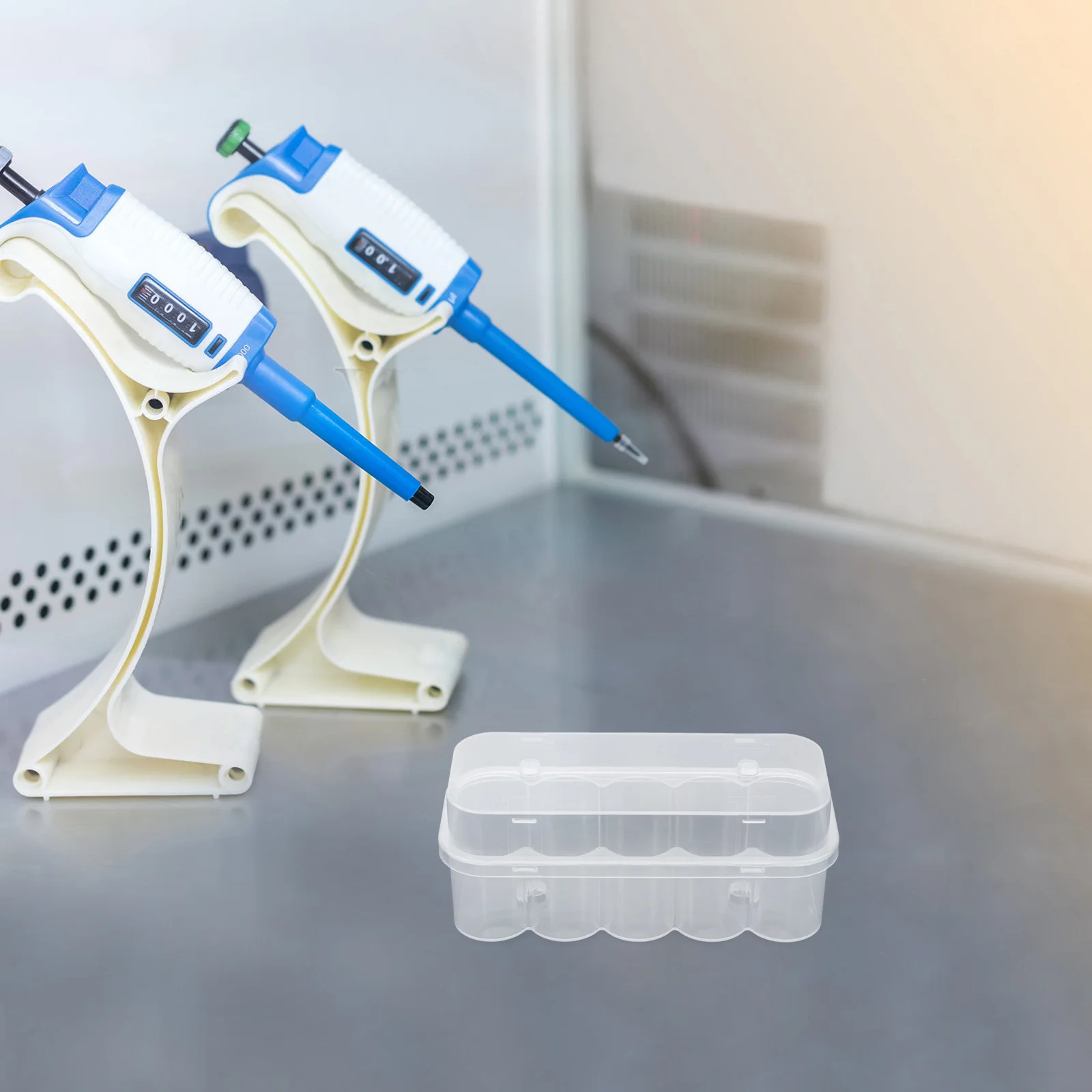 

20Pcs Transparent Vial Storage Case 5ml Box Lid Lab Clinics Sample Bottles Freezer Organizer Vial Storage Case