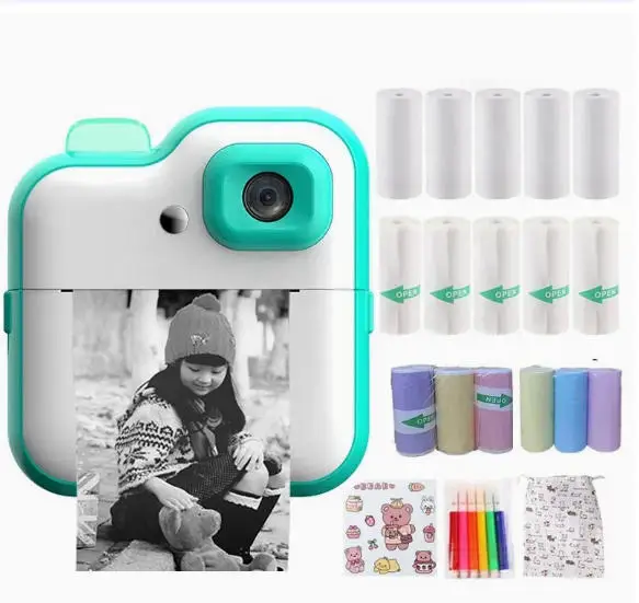 HD Mini Portable Thermal Printer 57mm Self-Adhesive Label Sticker Paper for Phone Picture Photo Universal Portable Label Printer