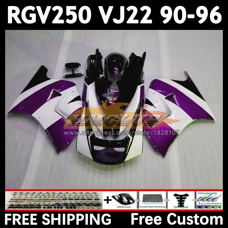 RGV250 For SUZUKI VJ22 1990 1991 1992 1993 1994 1995 1996 19No.130 RGV-250 VJ 22 RGV 250 90 91 92 93 94 95 96 Fairing purple blk