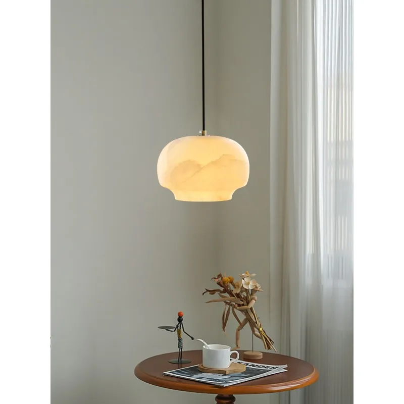 

Simple and refreshing marble island restaurant small chandelier entrance tatami tea room bedroom study clothing store designer