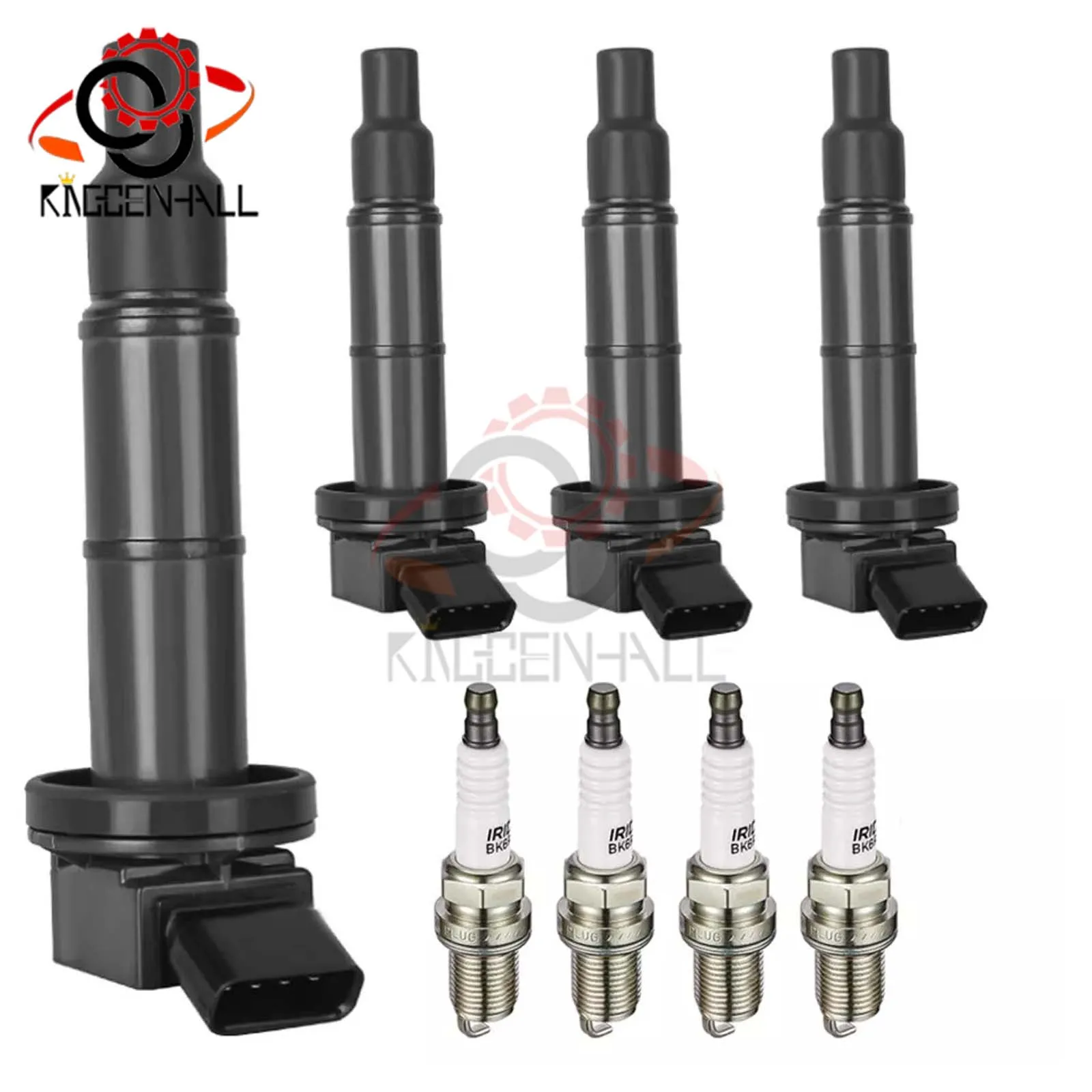 4Pcs IGNITION COIL+Spark Plug ASSY 90919 02243 90919-02244 For TOYOTA AVENSIS CAMRY RAV4 SOLARA COROLLA LEXUS ES240/35