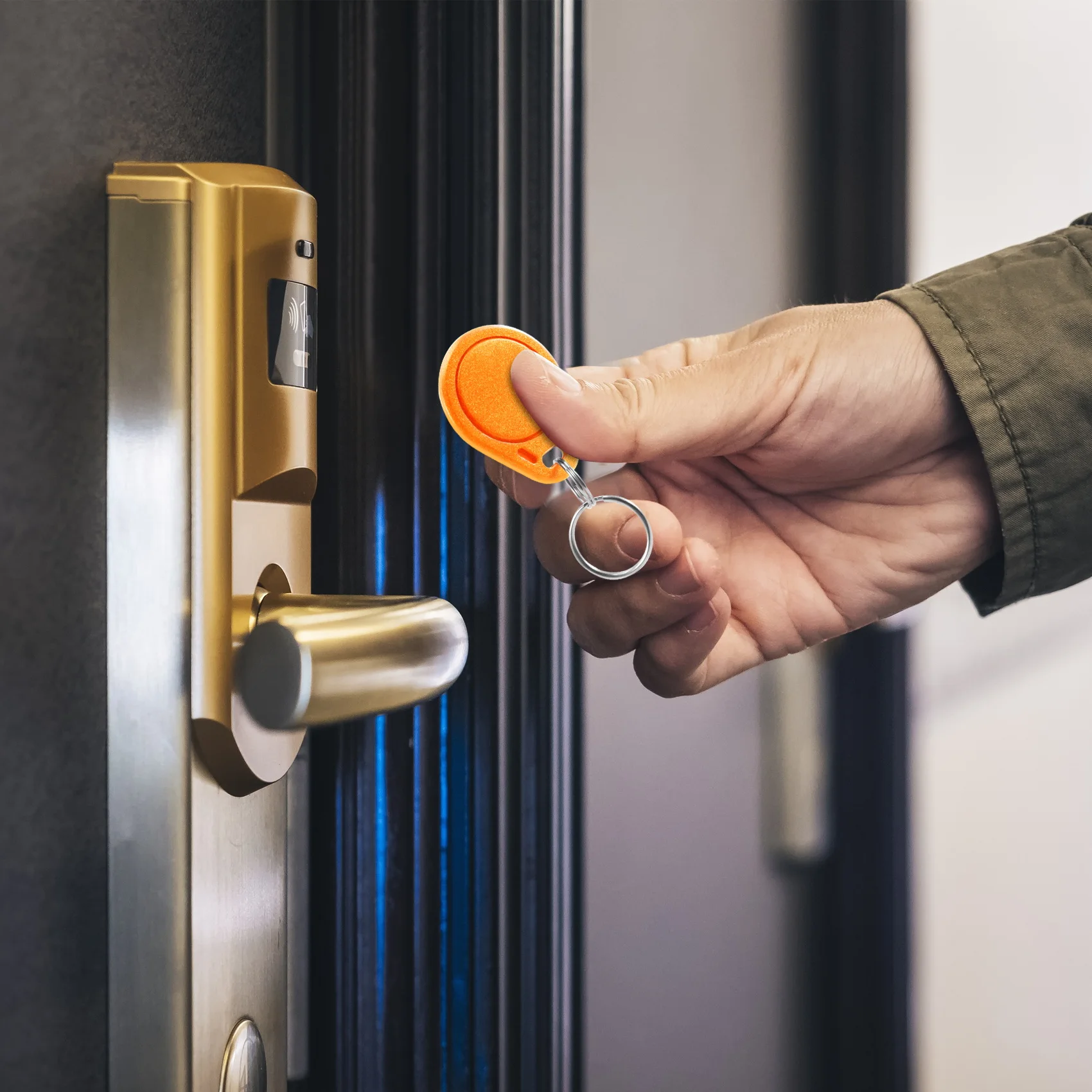 AA84 50 pièces UID 13.56MHz bloc 0 secteur inscriptible carte IC Clone modifiable porte-clés intelligents étiquettes de clé 1K S50 RFID contrôle d'accès