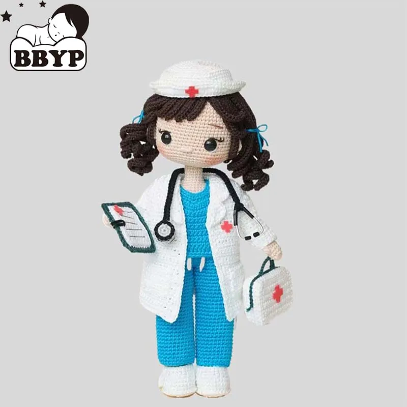 

Handmade Knitting Doll Crochet Nurse Helen Crochet Dolls For Home Accessories Craft Toy Ornaments