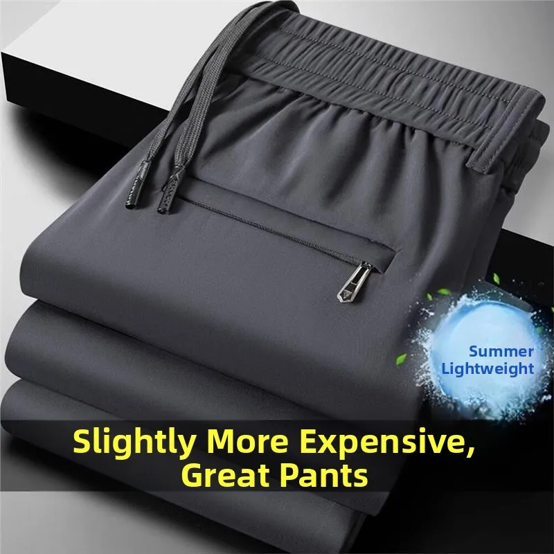 Wear-Resistant Casual Work Pants for Men Summer Loose Straight Leg Workwear Trousers for Construction Site Laborers