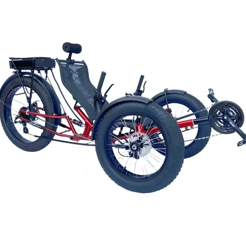 

New tricycle variable speed bicycle lying down bicycle fat tire tricycle lying down