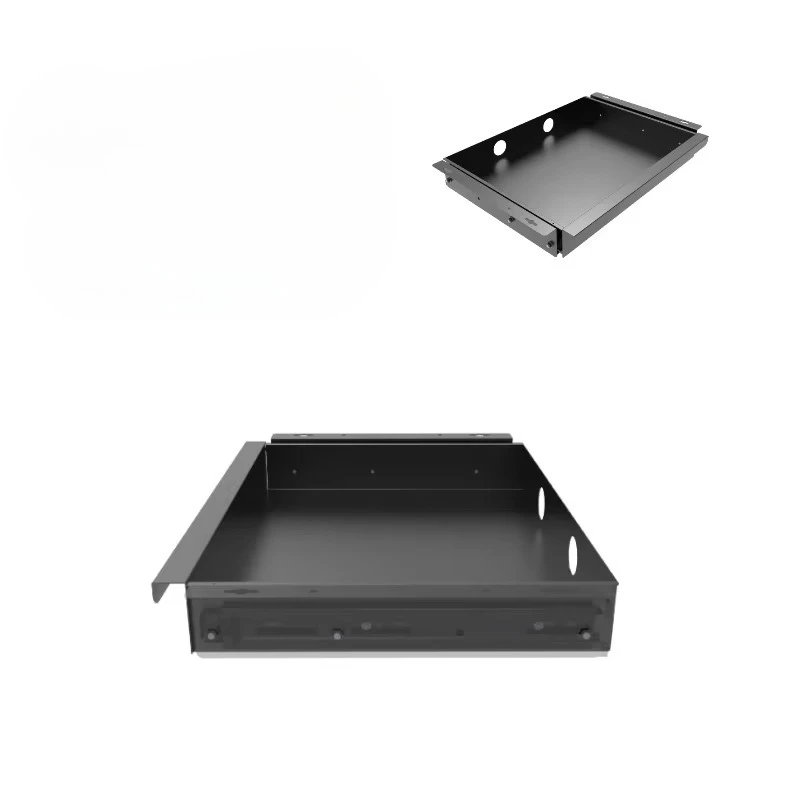 

Sliding steel pull-out storage organizer hidden under the counter, can be attached under the desk of the office home flat table