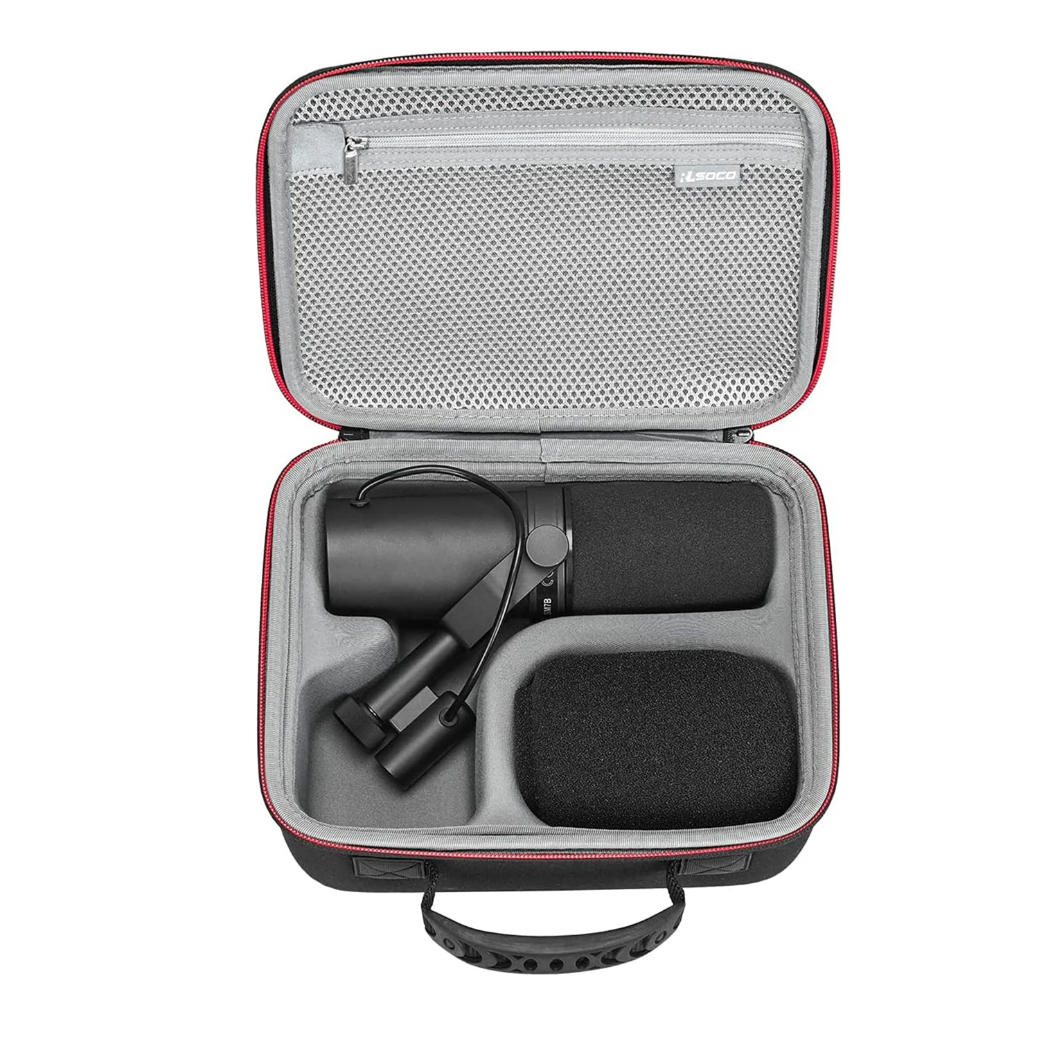 Protective Hard Case for Shure SM7B Dynamic Vocal Microphone & Shure MV7+/MV7X /MV7 Podcast Dynamic Microphone