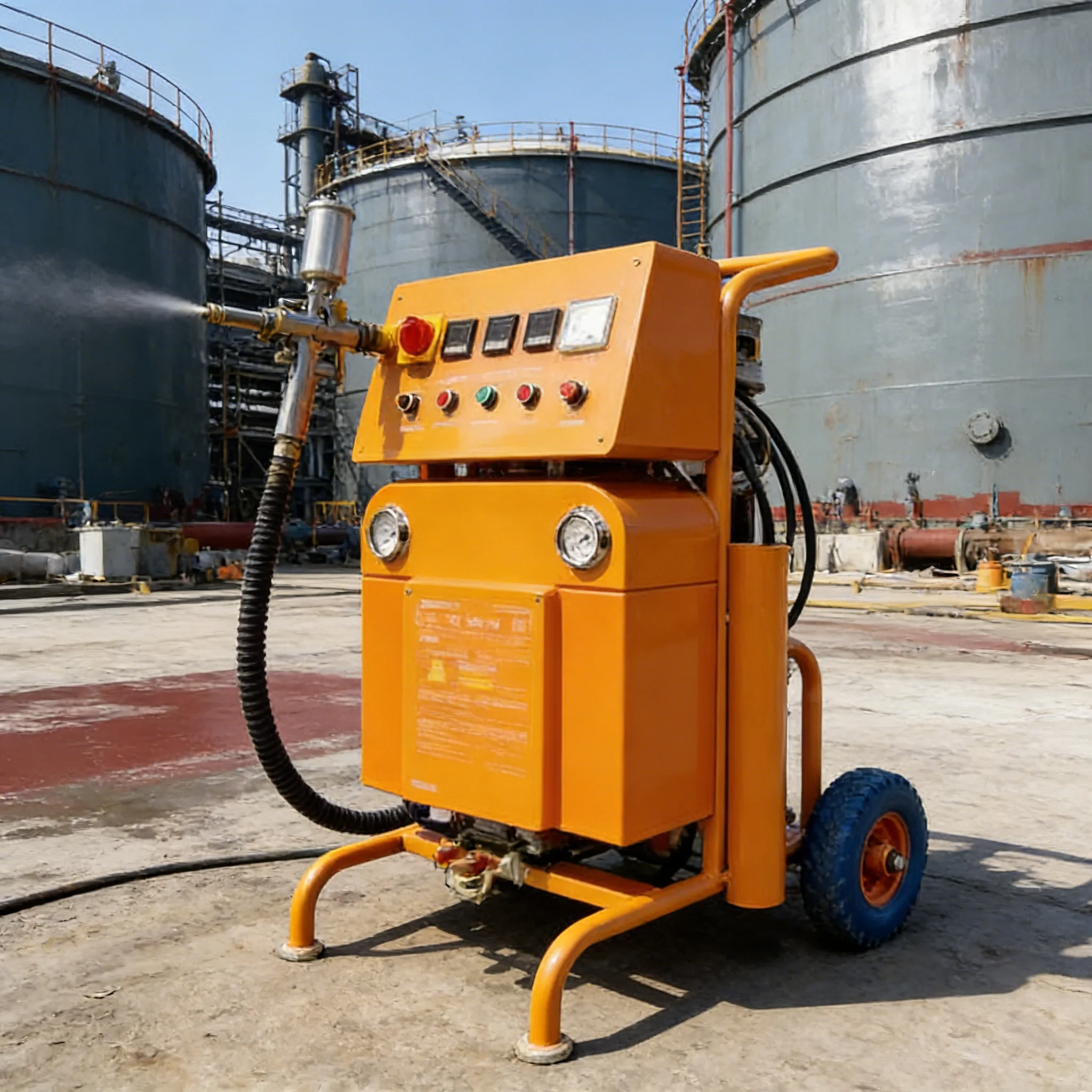 Accurate Mix Ratio Polyurea Spray Machine For Perfect Curing Durable Polyurethane Foam Equipment High Precision Valve