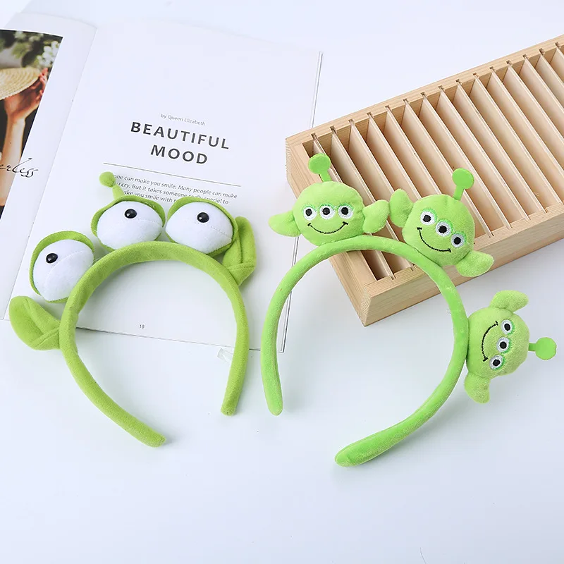 Toy Story Alien Plush Headband Anime Figure Cosplay Alien Hair Accessories Hair Hoop Hairband Cartoon Children Gift